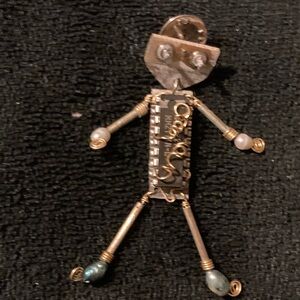 Brooch Artisan “Computer Person” from Computer Parts